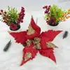 Suministrados directamente por el fabricante, cabezas de flores artificiales para decoraciones de Navidad, Festival de Primavera y bodas están disponibles para venta al por mayor, ofreciendo una sensación de alta gama con flores artificiales individuales
