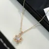 Plata de Ley 925 Lujo Accesible Collar de Circonita Moda Femenina Gama Alta Versátil Elegante Colgante de Copo de Nieve Cadena de Clavícula
