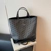 Bolso de Lona de Gran Capacidad para Viajes Diarios para Mujer 2026 Nuevo Estilo Coreano Bolso Tote de Lunares Bolso de Hombro Versátil