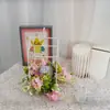 Nuevo Candelabro Escandinavo para el Día de San Valentín de Temu Adornos de Decoración de Boda de Hierro Taza de Vela de Flor Simulada Se Puede Enviar Transfronterizo