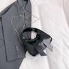 Bolso de Mujer de Diseño Exclusivo Estilo Occidental de Gama Alta Bolso de Axila Nuevo Primavera 2025 Bolso de Hombro con Lazo en Color de Contraste