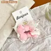 Popular Nova Super Fada Laço Renda Elástico de Cabelo Alta Elasticidade Toque Macio na Pele Faixa de Cabeça Espessa Sem Costura Durável