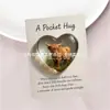 Producto Nuevo Transfronterizo Colibrí Animal Forma de Corazón Acrílico Souvenir Regalo Día de las Enfermeras San Valentín Token Tarjeta de Regalo 2D