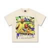 2025 Transfronterizo Nuevo Ronaldo Fútbol Vintage Pesada Camiseta de Manga Corta Americana Retro Lavada Antigua de Moda