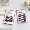 Pinza para el Pelo de Gota de Agua con Goteo de Aceite de Colores Oscuros Pinza para el Pelo Pinza para Mechones Rompidos de Niña Pinza Lateral para la Frente Accesorios para el Cabello Estilo Coreano