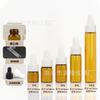Botella pequeña transparente para aceite esencial de té, 1 ml, 10 ml, frasco gotero de vidrio transparente, muestra de viaje, subbotella, esencia de aromaterapia