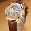 Reloj Transparente Hueco de Doble Cara para Hombre, Automático Impermeable, Luminoso, Popular en el Sudeste Asiático, Europa y América, Venta al por Mayor de Fábrica