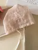 Novo Chapéu Lenço de Cabeça de Renda Floral Fino para Primavera e Verão para Mulheres, Gorro Versátil Estilo Coreano, Chapéu Lenço de Cabeça