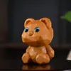 Ornamento Urso de Diamante de Sândalo Dourado Cipreste Bebê Homens e Mulheres Bagagem de Mão Brinquedo Cultural Peça de Mão Animal de Estimação Desenho Animado Criativo Pendente para Bolsa