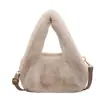 Bolso de felpa para mujer, 202 nuevo estilo, bolso de hombro versátil y lindo para otoño e invierno, bolso cruzado esponjoso