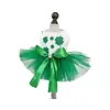 Ropa para Perros Mascotas, Ropa para Perros Pequeños y Cachorros, St Verde. Falda de Gasa de Patrick, Linda Falda para Mascota