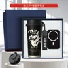 Kit de Presente para Reunião Anual de Negócios com Logotipo Personalizado, Caneca de Café, Massageador de Pescoço, Carregador Portátil (Power Bank), Guarda-chuva, Lembrancinhas para Funcionários e Clientes