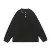 Roupas Masculinas Beijie 2026 Primavera Nova Moletom com Gola Henley Marca Tendência Masculina Corte Solto Jaqueta Pulôver Oversized