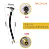 Conector inflador de coche manómetro de presión de aire manómetro de presión de neumáticos accesorios de tubería tubo inflable para neumáticos cabezal inflable tubo de extensión manómetro de presión de neumáticos