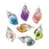 7 Cores 20X39mm Acessórios de Resina DIY Pingente de Animal Caracol Caracol Médio Pingente Charme Acessórios para Mala Colar