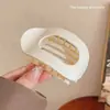 Novo Presilha de Cabelo Grande Oval Plana Fosca Simples Francesa com Design Curvo e Confortável da Amazon