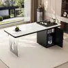 Mesa de Té Soporte de Té Juego Completo Tablero de Mesa de Piedra Microcristalina Oficina Hogar Sala de Estar Balcón Mesa de Té Combinación de Sillas Venta al por Mayor Personalización