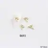 Joyería para uñas de aleación al por mayor red-hot mini mariposa corbata de lazo de aleación joyería de tulipán de aleación