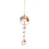 Amazon Gravilla Colorida Árbol de la Vida Colgante de Cristal Colgante Colgante de Coche Decoración de Jardín Atrapasoles Campana de Viento