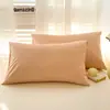 Fundas de almohada 100% algodón para dormitorios, alojamientos y casas de huéspedes, 48 cm x 74 cm, Juego de dos, Fundas de almohada 100% algodón