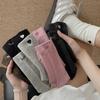 Calcetines Bordados de Corazón Estilo Coreano para Mujer, Otoño e Invierno, Calcetines Largos de Algodón con Letra en el Talón, Estilo Popular de Celebridad de Internet, Calcetines Caídos de Compresión Ligera de Caña Media