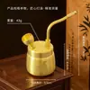 Pipa de fumar para doble uso con filtro de agua con forma de calabaza de latón, pipa metálica portátil para hombre de cuatro funciones con soporte para pipa insertable