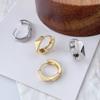 Aretes de Círculo en Forma de Diamante Estilo Coreano para Hombre y Mujer Elegantes Estilo Ins Sencillos Mini Diseño Nicho Elegante Aretes Geométricos