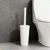 Set de Tocador de Baño de Bambú y Madera Portacepillos de Dientes Vaso para Enjuague Bucal Botella de Gel Antibacterial Jabonera Escobilla de Baño Baño Set de Baño