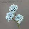 Flores Artificiales Azules Ramo Materiales para Decoración de Escena de Boda, Rosas Azules para Arreglo de Piso de Salón de Bodas y Flores Decorativas
