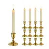 Portavelas Retro Transfronterizo Estilo Europeo Creativo Forma de Campana Base para Velas Lujo Ligero Estilo Nórdico Arte de Hierro Metálico Portavelas
