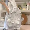 Mochila estilo Ins para meninas, adequada para estudantes do ensino fundamental II, mochila estilo coreano para estudantes do ensino médio e uma mochila pequena de estilo fresh para estudantes do ensino fundamental III ao VI.
