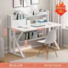 Mesa de Estudo Simples para Casa Estante Integrada Mesa de Escritório para Computador Mesa para Alunos do Ensino Fundamental e Médio Mesa de Estudo para Quarto de Meninas