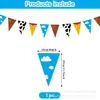 Bandeirinha triangular de Papai Noel e Toy Story mais vendida com estampa de hortênsia, festão de cor limão, feito de papel revestido