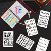 12 Plantillas Alfanuméricas, Material Ecológico para Mascotas, Cuaderno de Mano DIY, Accesorios de Manualidades