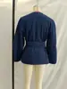 Traje de Moda 2025 Nuevo Europeo y Americano Transfronterizo para Mujer Chaqueta Superior Estilo Kimono de Lino + Pantalones de Lino Estilo Cimitarra