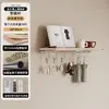 Estante de Pared para Sala de Estar, Estante de Almacenamiento de Madera Maciza, Estilo Madera Natural, Barra de Comedor, Estante Decorativo Multicapa, Portavasos, Panel Divisor