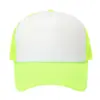 Chapéu de Sol, Boné Trucker, Boné de Voluntário, Boné de Mesh Esponjoso Personalizado com Texto Estampado, Aba Larga, Aba Larga, Quebra-Sol