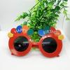 Nuevas y divertidas gafas de cumpleaños para niños, creativas y felices fiestas, decoración para tartas, adornos para tartas de cumpleaños.