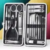 Kit de corta-unhas de aço inoxidável para uso doméstico portátil, escavador de ouvido, faca de pedicure, corta-unhas oblíquo, tesoura para cutícula, ferramentas