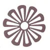 Tapete antiescaldaduras para cuencos, tapete de taza de té de estilo nórdico, diseño creativo, tapete antideslizante grueso para platos de cena, tapete aislante térmico para mesa de flores para el hogar