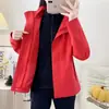 Jaqueta três em um para uso externo e viagens, jaqueta softshell de alta qualidade para esportes e atividades ao ar livre femininas, corta-vento masculino, impressão personalizada com logotipo