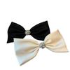 Corea del Sur Elegante Diseñador Perla Satén Lazo Pinza de Primavera Pinza para el Cabello Vintage Elegante Moda Accesorios para el Cabello de Alta Gama