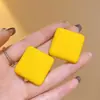 Pendientes Retro Exagerados Estilo Hong Kong, Divertidos Pendientes de Aro de Puntos Rojos, Pendientes de Diseño Único, Clips para Orejas