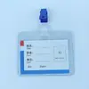 Capa de Borracha Dura de PVC Capa Dura para Cartão Espessada 70C Crachá de Identificação de Trabalho Crachá Crachá de Trabalho Capa Transparente Dura para Cartão Atacado