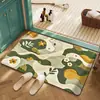 Alfombrilla de Piso Absorbente para Baño de Barro de Diatomeas con Relieve Transfronteriza, Resistente a Manchas, Antideslizante, Secado Rápido, Felpudo para Entrada de Baño, Fácil de Cuidar