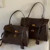 Bolso Satchel Retro Francés Esmerilado Platino para Mujer 2025 Nuevo para Viajar al Trabajo Nicho Gran Capacidad Hombro Único Cruzado Transversal