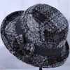 Chapéu para Pessoas de Meia-Idade e Idosos Chapéu de Lã Top Hat Outono e Inverno para Mães Chapéu de Tecido Espesso Tipo Bacia para Avós Chapéu de Pescador Casual Primavera e Outono