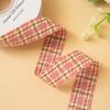 Cinta de Pata de Gallo a Rayas de 2.5 cm Hecha a Mano DIY Accesorios para el Cabello Lazo Regalo Ramo Cinta Decorativa