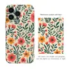 Funda de Teléfono de Película Floral Rojo-Naranja Retro para iPhone 18promax Cobertura Completa Dura Brillante Apple 15