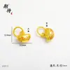 Lingote Chapado en Oro de Alta Calidad Colgante para Riqueza y Prosperidad, Accesorios Chapados en Oro Versátiles para Pulsera y Collar al por Mayor